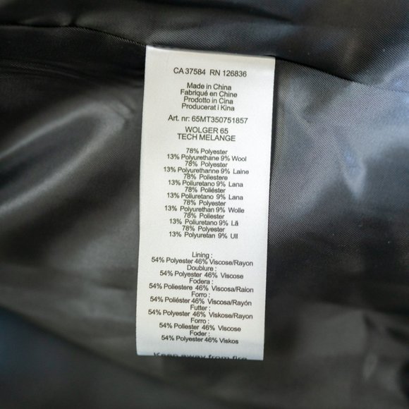 J. Lindeberg Wolger Tech Coat in Midnight Melange - Picture 12 of 12